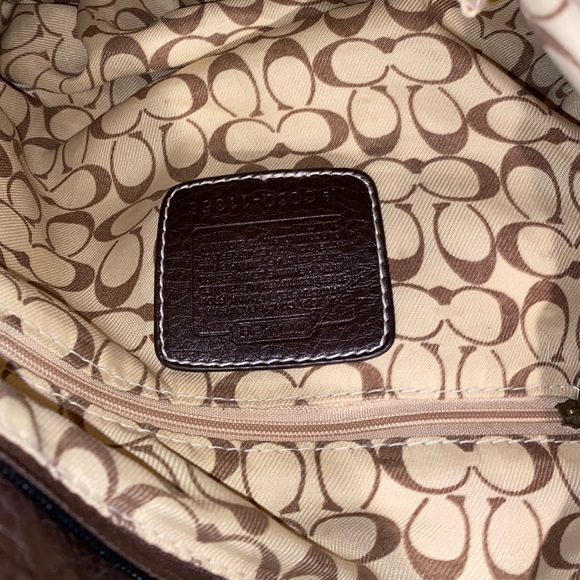 COACH brown & tan handbag - Picture 9 of 9
